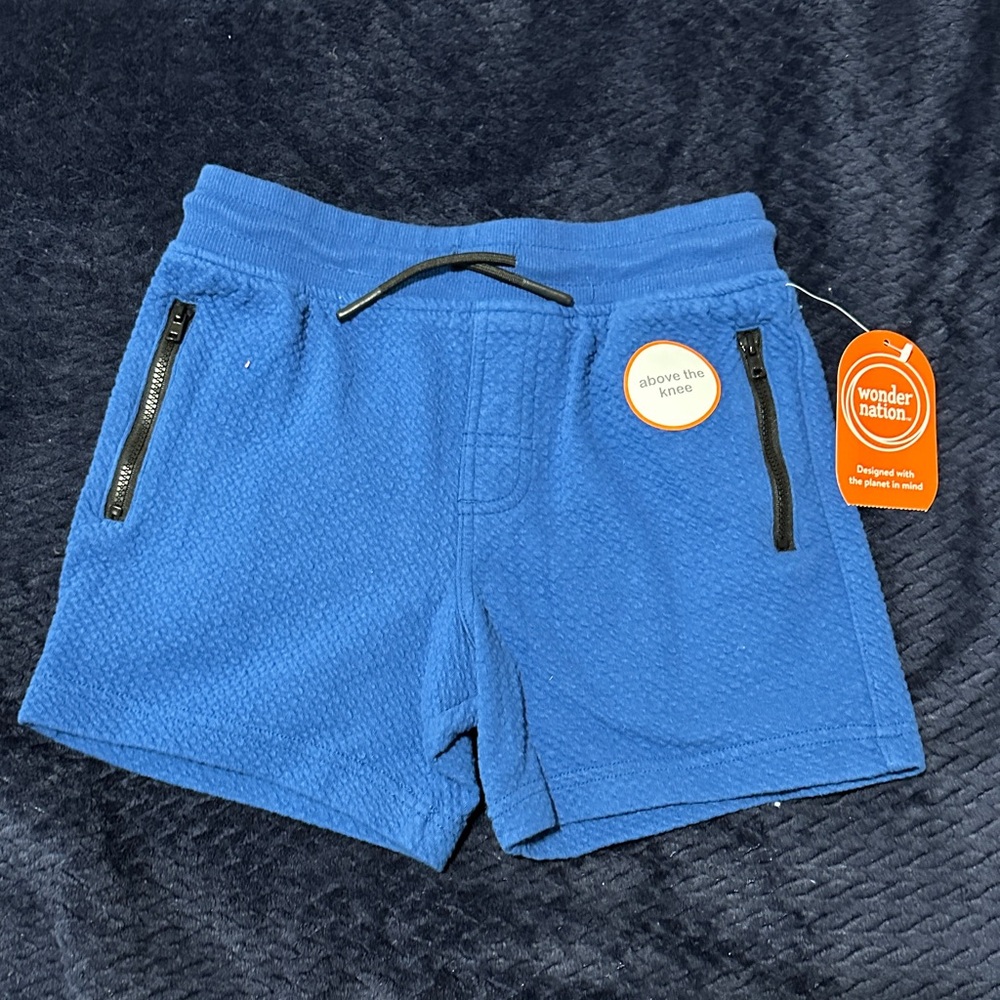 Wonder Nation Kids' Vibrant Blue Pull-On Shorts